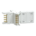 Canalis - Elemento a croce KSA400, alluminio, 400A, dimensioni fisse (A/B/C/D 165mm), 3L+N+PE, bianco RAL9001