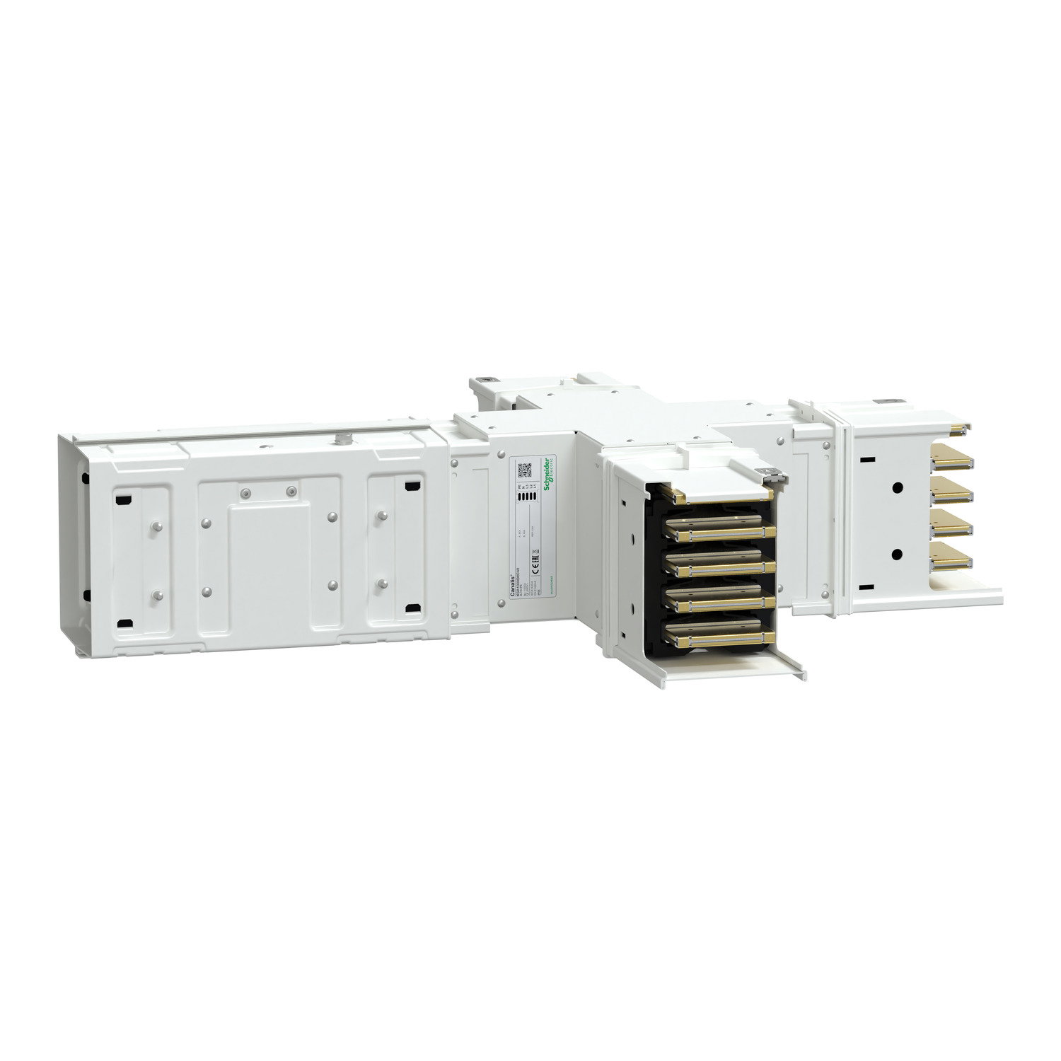 Elemento a X per Canalis KSA630 alluminio 630A dimensioni fisse (A/B/C/D 290 mm) 3L+N+PE bianco RAL9001 – Immagine 3 di 3