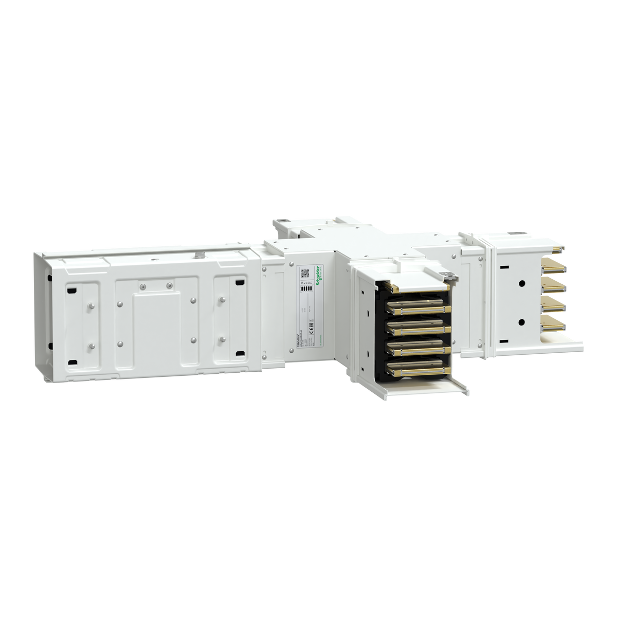 Elemento a X per Canalis KSA630 alluminio 630A dimensioni fisse (A/B/C/D 290 mm) 3L+N+PE bianco RAL9001
