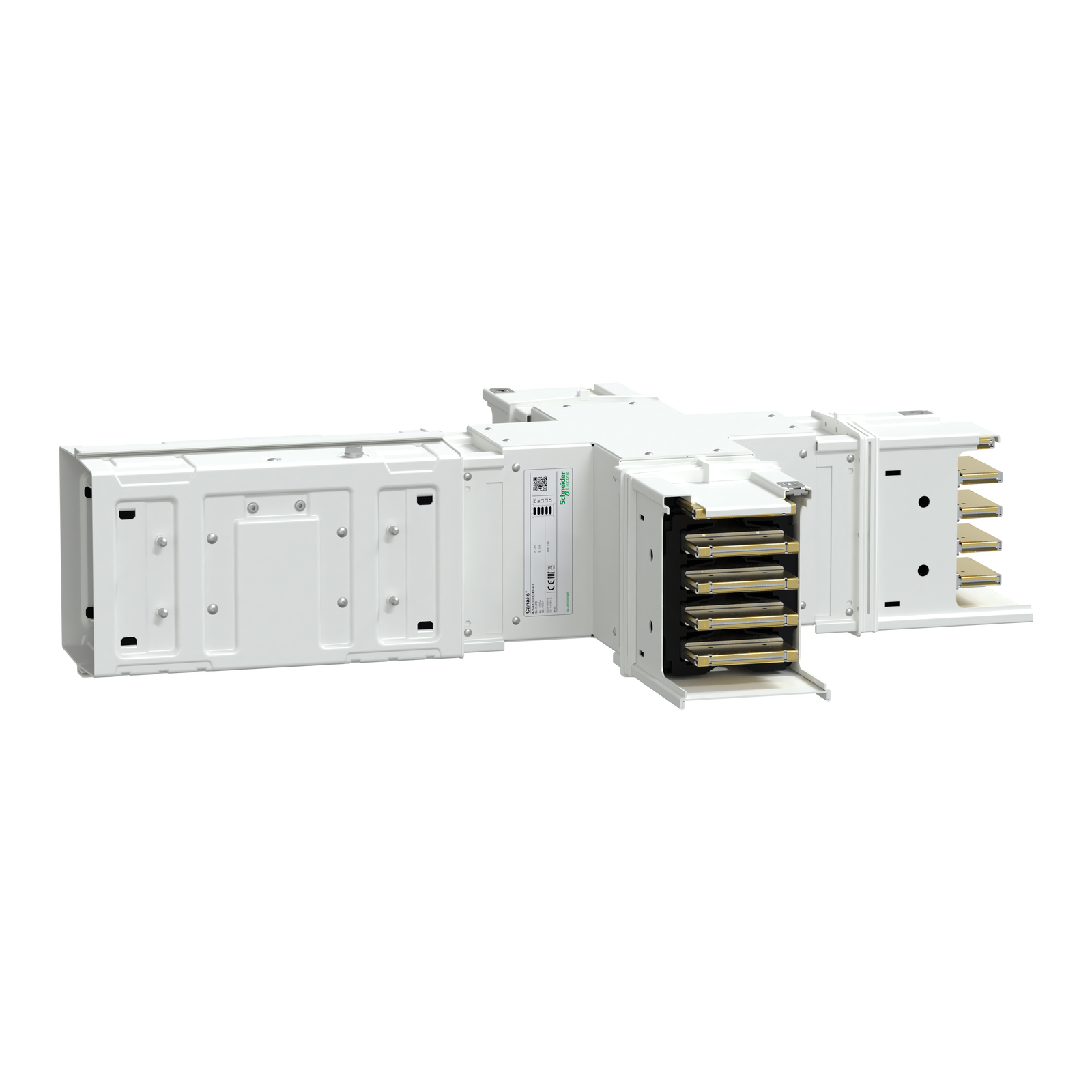 Elemento a X per Canalis KSA630 alluminio 630A dimensioni fisse (A/B/C/D 290 mm) 3L+N+PE bianco RAL9001