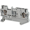Morsetto molla per sizionamento, 2pt 4 mm² grigio