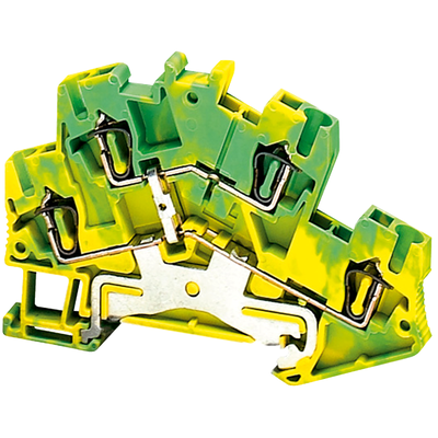 Morsetto molla 2 piani, terra, 2,5mm²