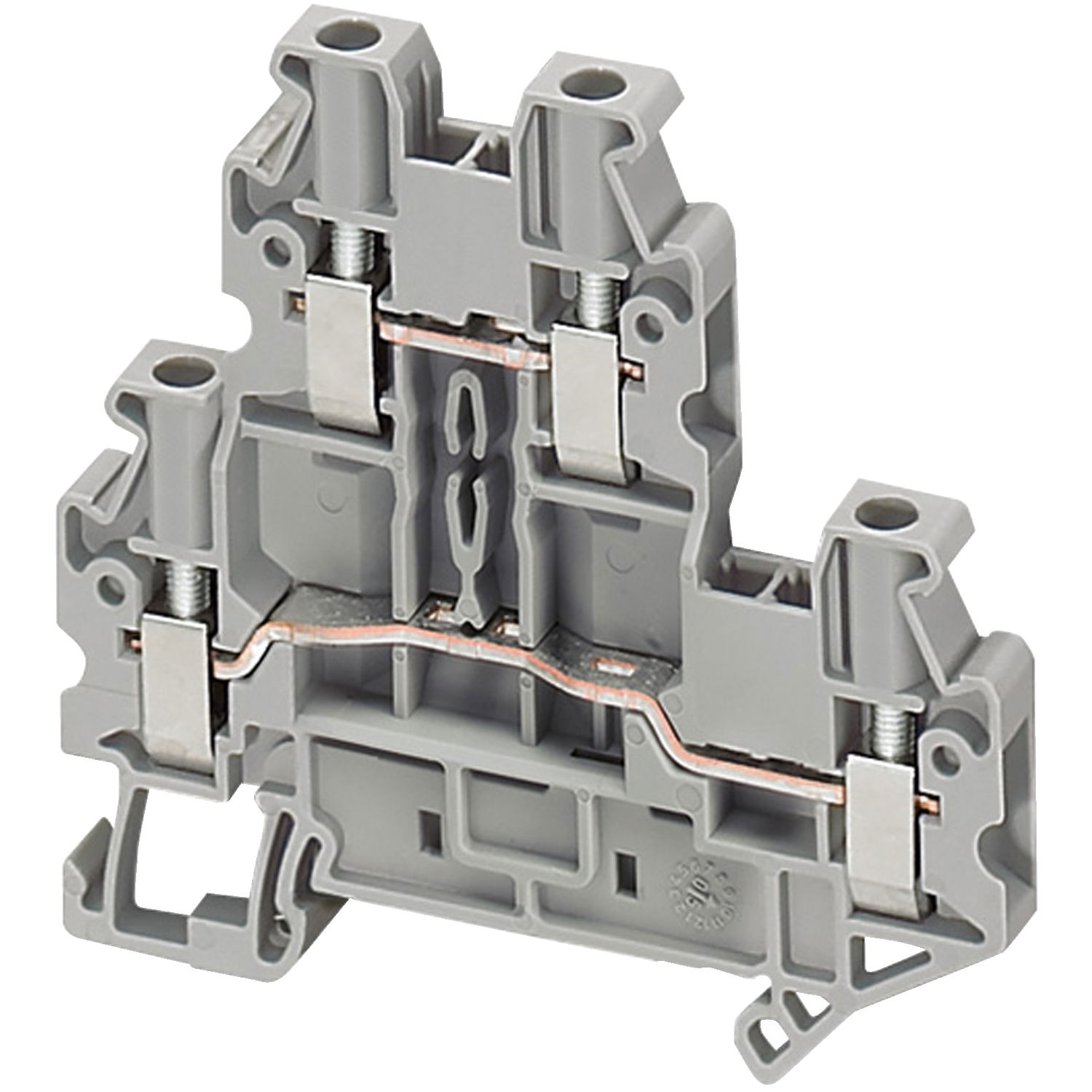 Morsetto vite, 2 piani, 4pt, 2,5mm² grigio – Immagine 3 di 3