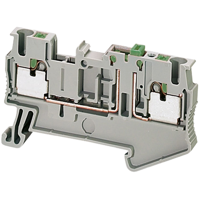 Morsetto Push-in sez lama 2pt 2,5 mm² grigio