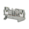Morsetto Push-in per sezionamento 2pt 2,5mm² grigio