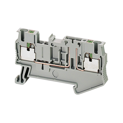 Morsetto Push-in per sezionamento 2pt 2,5mm² grigio