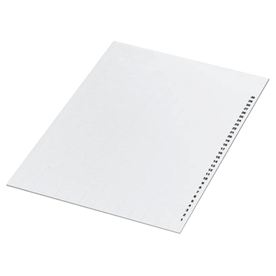 Inserti siglatura A4, 488 caratteri 15x4 mm