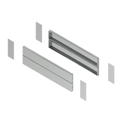 Pannelli laterali zoccolo inox P400xH200 304L