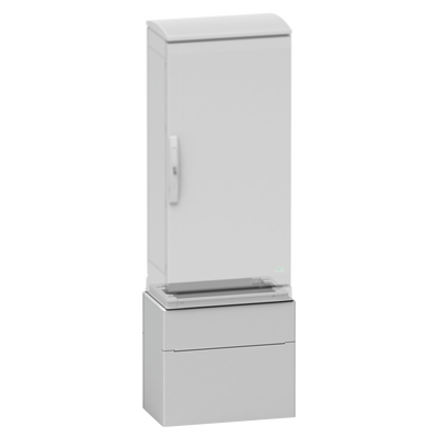 Zoccolo in poliestere per PLAZ(T) H500xL785xP410 RAL 7035