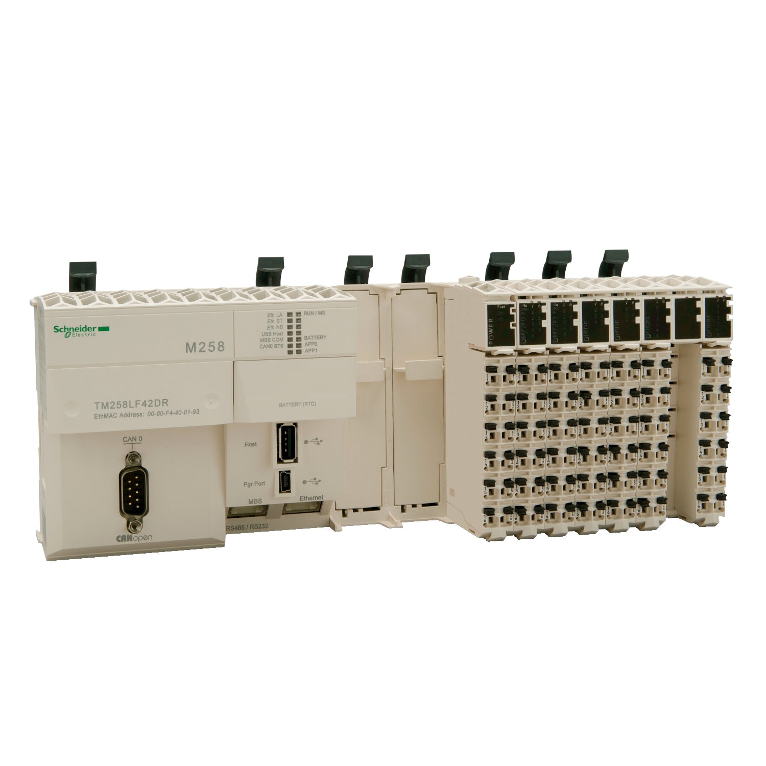 Base compatta M258 - 42 I/O - 24 Vcc - relè - CANopen – Immagine 3 di 3