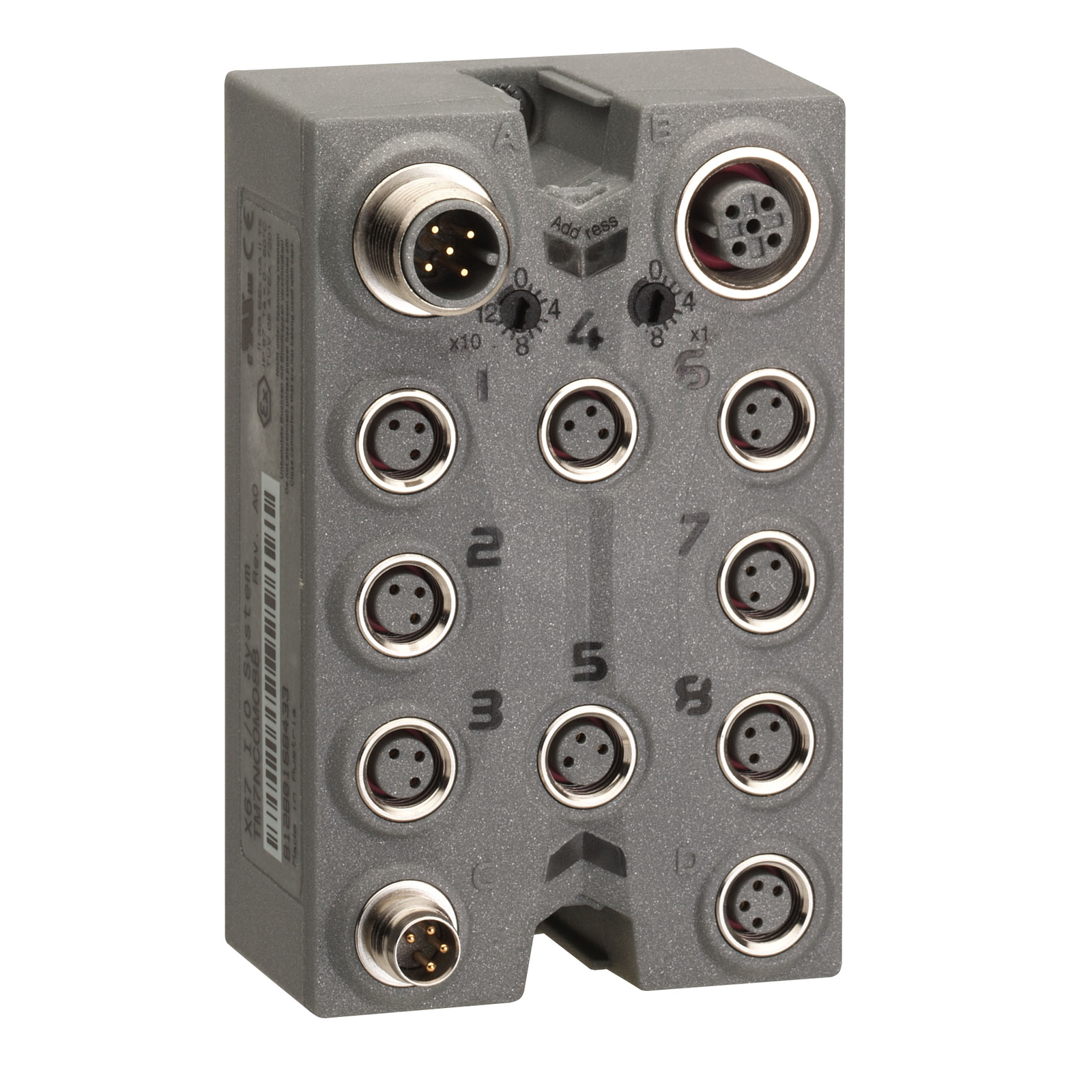 Blocco interfaccia CANopen - IP67 - 8 I/O - M8