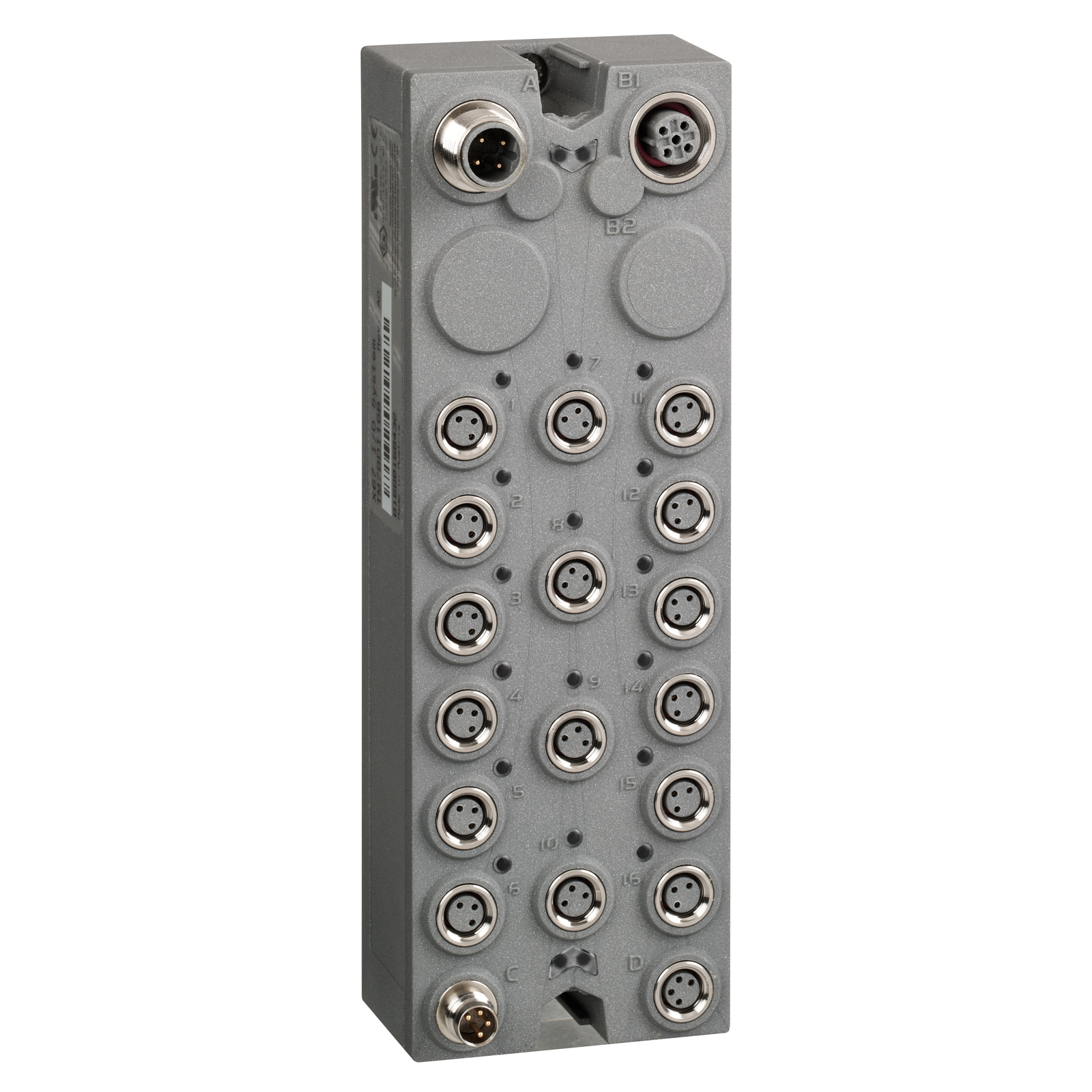 Blocco espansione, Modicon TM7, IP67: 16 ingressi/output digit - 24 Vcc - 0,5 A - conn. M8