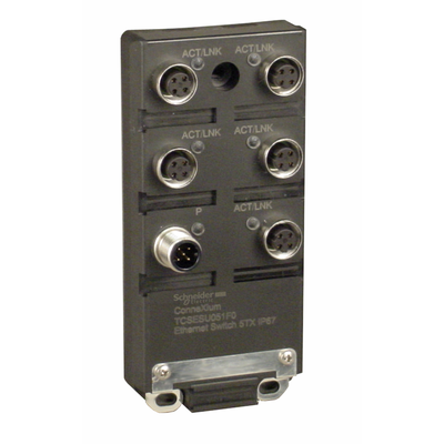 Unmanaged Switch,  Unmanaged Switch, 5 ports for copper M12, IP67