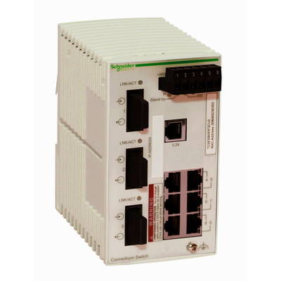 Switch gestito base Ethernet TCP/IP - ConneXium - 6 TX / 3 FX - multimodale