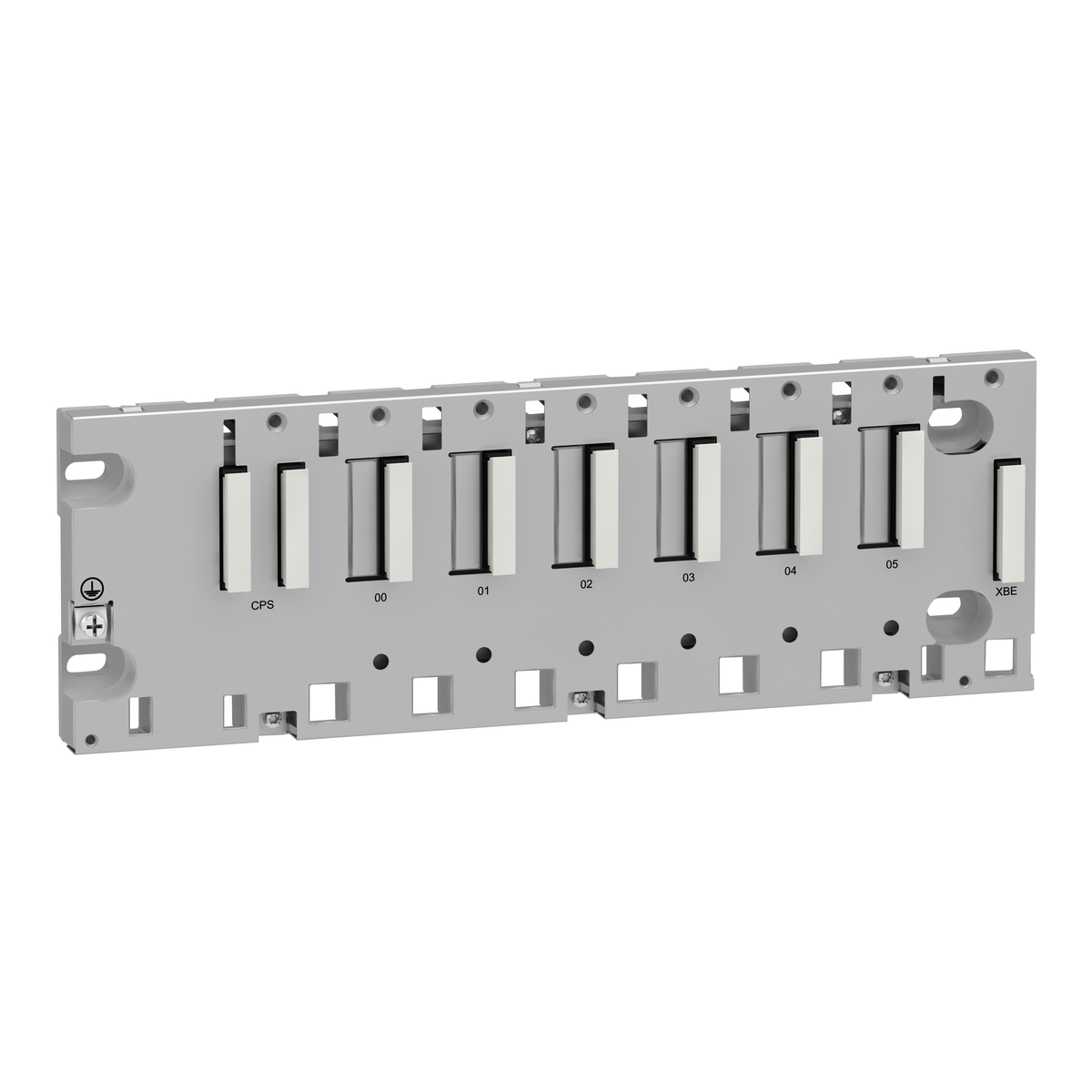 Rack M340 rinforzato - 6 slot - montaggio su pannello, piastra o guida DIN