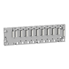 Rack M340 rinforzato - 8 slot - montaggio su pannello, piastra o guida DIN