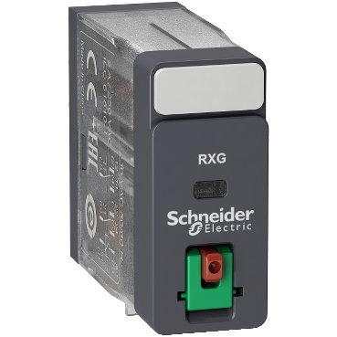 Relè interfaccia Harmony RXG - 2 NC/NO standard - 24 VAC - 5 A - c/pulsante TEST – Immagine 2 di 4