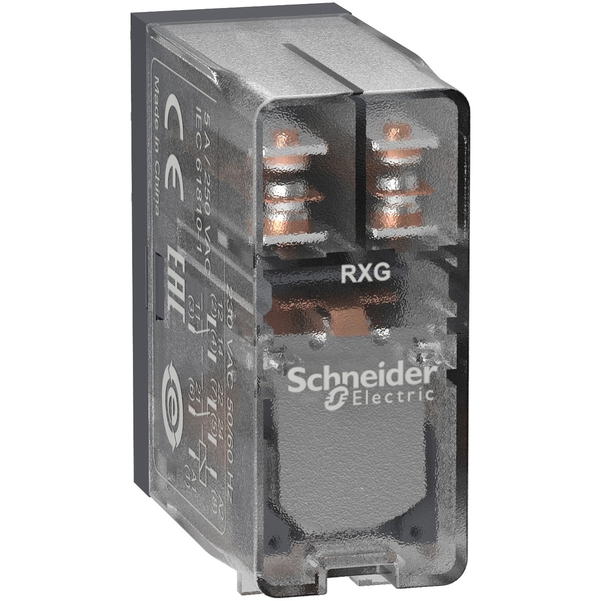 Relè interfaccia Harmony RXG - 2 NC/NO - 230 VAC - 5 A – Immagine 3 di 4