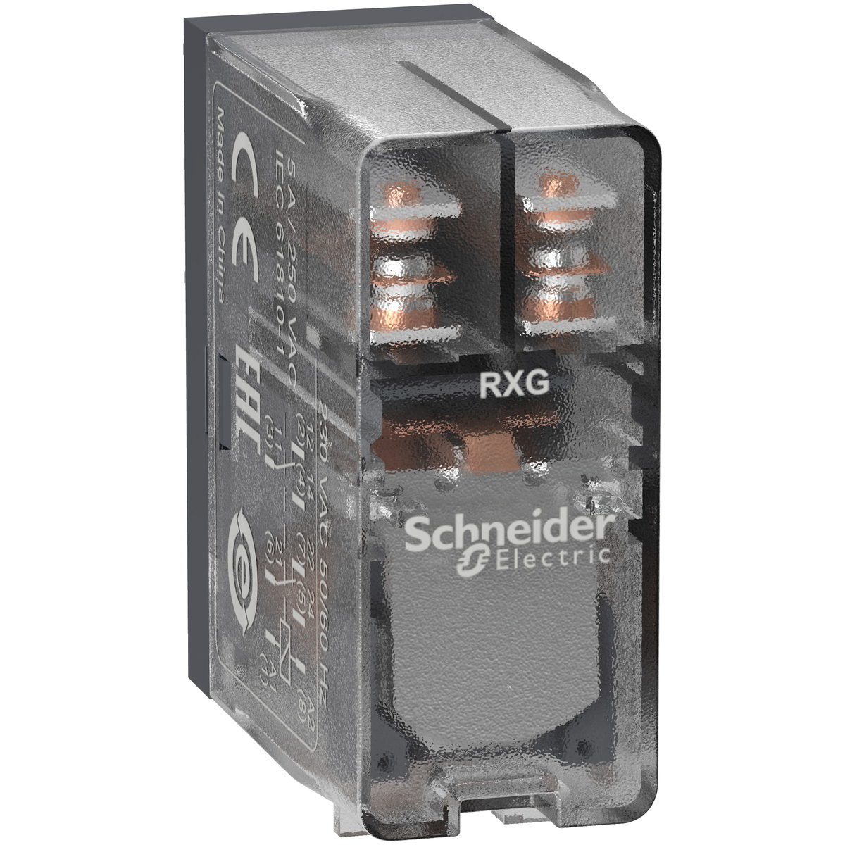 Relè interfaccia Harmony RXG - 2 NC/NO - 230 VAC - 5 A