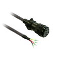 Cavo di alimentazione 3m schermato 4x 6mm², con connettore militare per BCH2