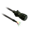 Cavo di alimentazione 3m schermato 4x 6mm², con connettore militare per BCH2