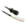 Cavo alimentazione 5m schermato 4x 6mm², con connettore militare per BCH2 con freno