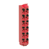 Morsettiera rossa codificata per Modicon TM5 safety - 16 contatti