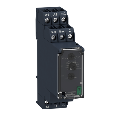 Relè controllo livelli RM22-L - 380..415 V AC - 1 C/O