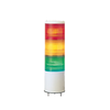 Harmony XVC, Colonna luminosa monoblocco precablata, plastica, rosso arancione verde, Ø40, montaggio diretto su base, luce fissa, IP54, 24 V AC/DC