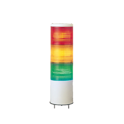 Harmony XVC, Colonna luminosa monoblocco precablata, plastica, rosso arancione verde, Ø40, montaggio diretto su base, luce fissa, IP54, 24 V AC/DC