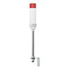 Harmony XVC, Colonna luminosa monoblocco precablata, plastica, rosso, Ø60, montaggio su tubo, luce fissa o lampeggiante, buzzer, IP23, 100...240 V AC