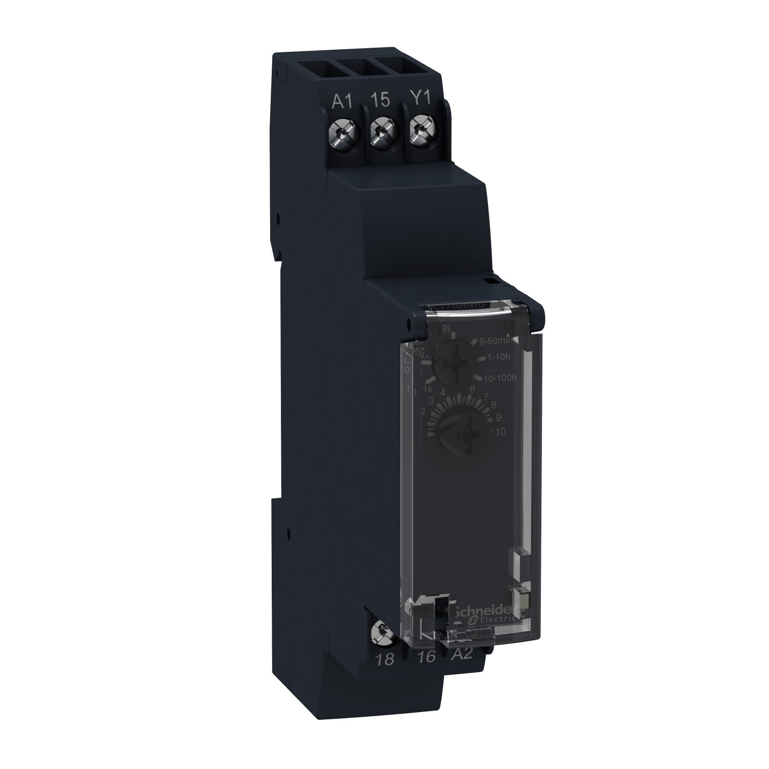 Relè temporizzato calibratore - 1 S..100 H - 24..240V AC - 1 NC/NO – Immagine 3 di 4