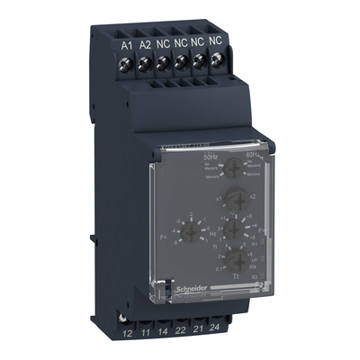 Relè controllo frequenza RM35-HZ - intervallo: 40..70 HZ - 1 NC/NO + 1NC/NO