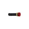 Lampada spia Ø12 - IP40 - rossa - LED protetto - 24V - connettore a vite