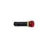 Lampada spia Ø12 - IP40 - rossa - LED protetto - 24V - connettore a vite