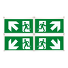Exiway Easysign 24m, 4 Pittogrammi 45 gradi , accessorio di segnalazione