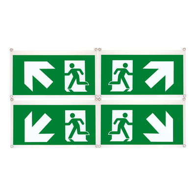 Exiway Easysign 30m, 4 Pittogrammi 45 gradi , accessorio di segnalazione