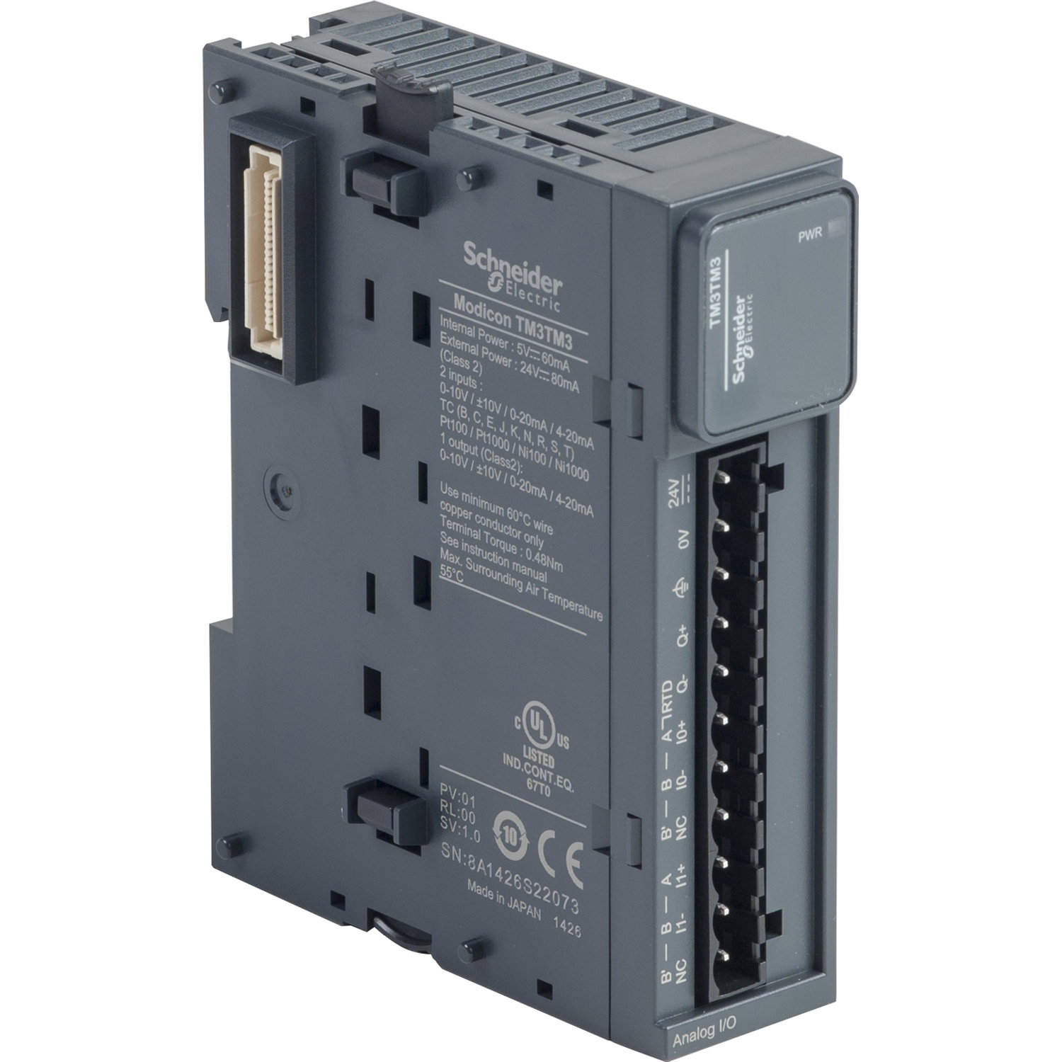 Modulo TM3 - 2 input temperatura e 1 output analogica – Immagine 3 di 3