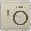 Termostato 230V con interruttore e piastra centrale, sahara, System Desing