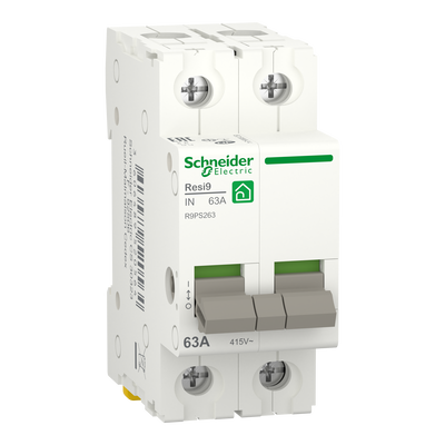 Interruttore sezionatore, Resi9 IN, 2P, 63A