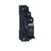 Relè RXG con LED , pre-montato con base-1NC/NO 5A 230VAC + varistore