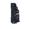 Relè RXG con LED , pre-montato con base-1NC/NO 5A 230VAC + varistore
