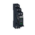 Relè RXG - pulsante test+LED pre-montato - base-2NC/NO 5A 24Vca + varistore