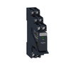 Relè RXG con LED , pre-montato con base-2NC/NO 5A 230VAC + varistore