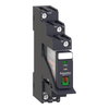 Relè RXG - pulsante test+LED pre-montato - base-1NC/NO 10A 230Vca + varistore