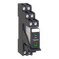 Relè RXG - pulsante test+LED pre-montato - base-2NC/NO 5A 230Vca + varistore