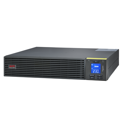 APC, Easy UPS On-Line, SRV3KRIRK-E, 3kVA/2700W, Rackmount, 230V, 6x IEC C13 + 1x IEC C19, Intelligent Card Slot, LCD, kit montaggio rack, 2U