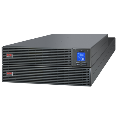 APC, Easy UPS On-Line, SRV5KRIRK, 5kVA/5kW, Rackmount, 230V, Hard wire 3 fili (1P+N+E), Intelligent Card Slot, LCD, kit montaggio rack, 4U