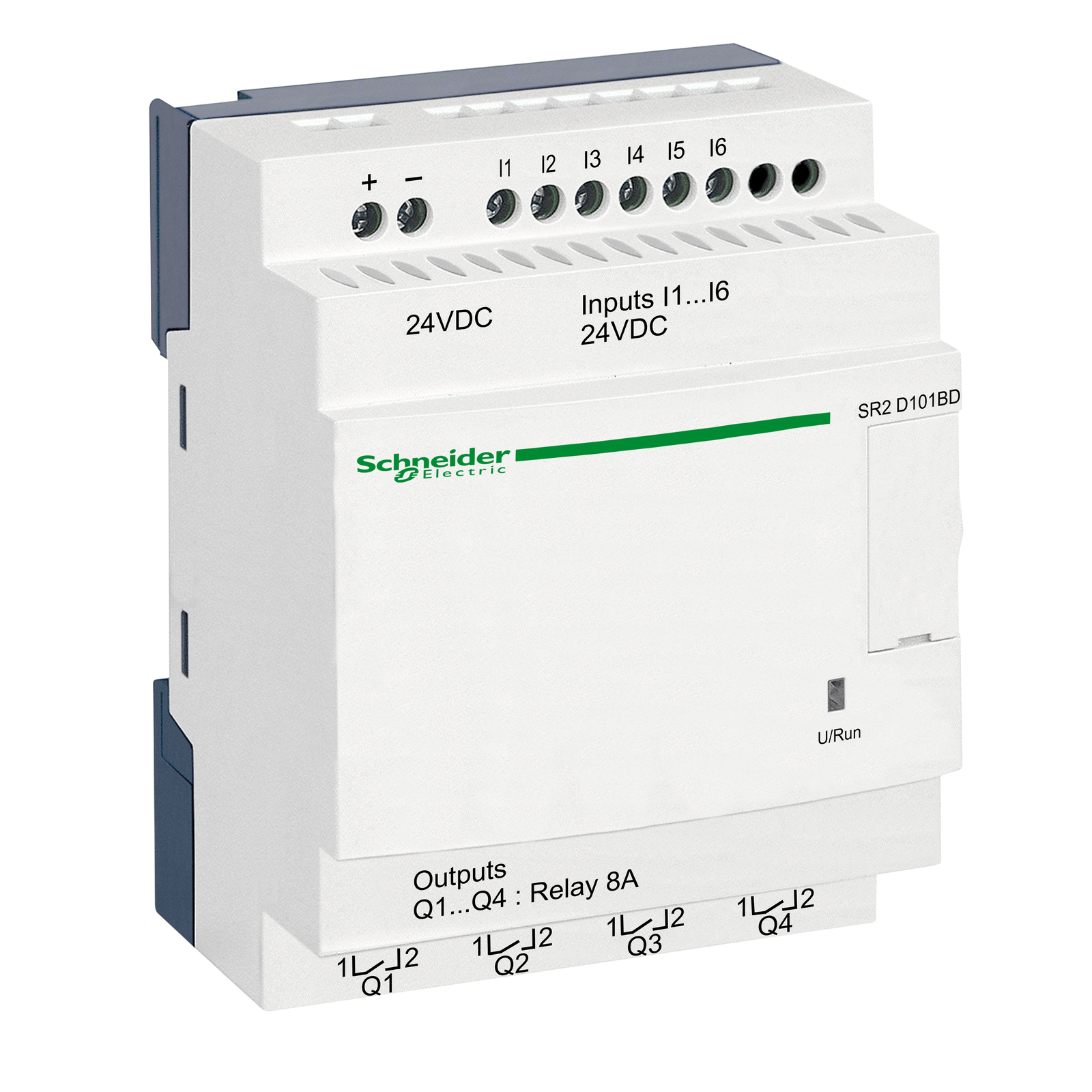 Smart relay compatto Zelio Logic - 10I/O - 24 VCC - S/orologio - S/display
