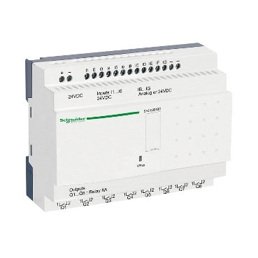 Smart relay comp. Zelio Logic - 20 I/O - 24 V CC - Orologio - S/display – Immagine 2 di 3